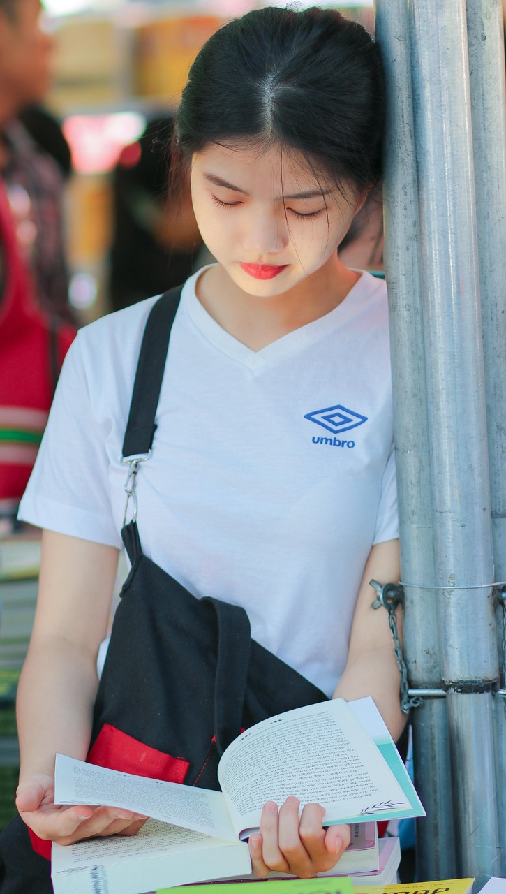 reading, book, girl, school, girl reading book, read, page